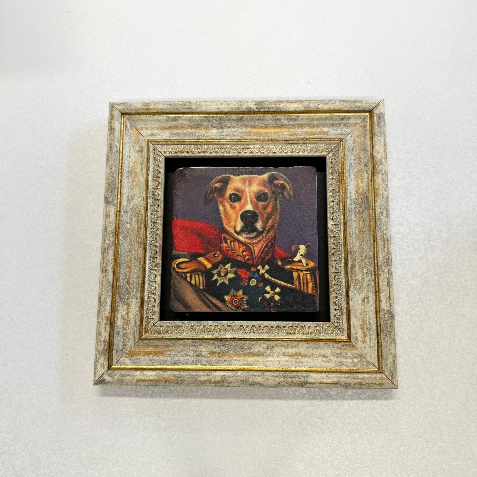 Variant Media V2 | patriotic-military-dog-stone-coaster | gold | variant_main | sha256:bbc6e4a2b536