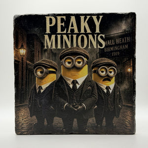 Peaky Blinders Minions Natural Travertine Stone Hotpad 1