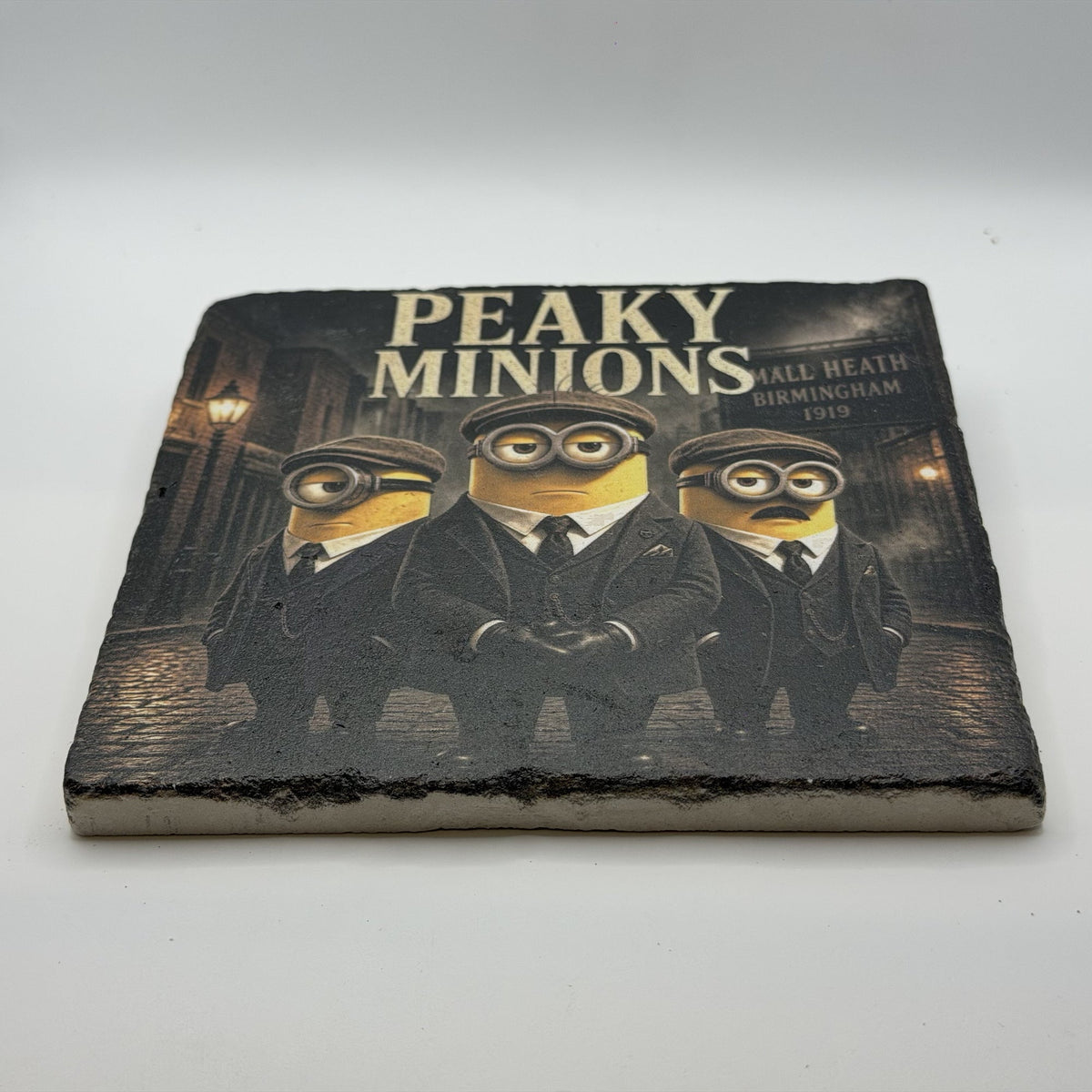 Peaky Blinders Minions Natural Travertine Stone Hotpad 2