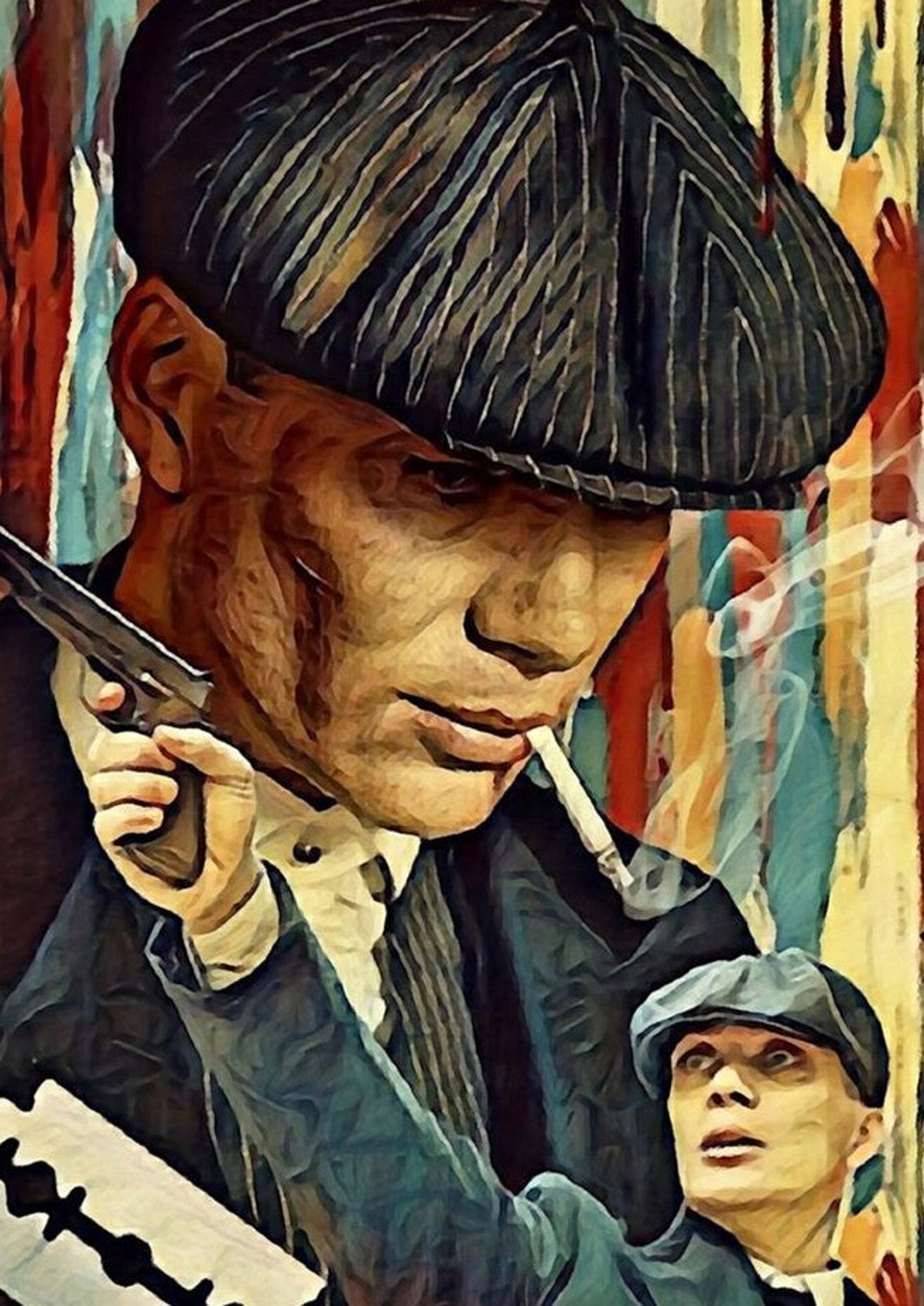 Peaky Blinders movie theatre artwork printed on MDF wall poster