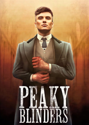 Peaky Blinders Tommy Shelby artwork printed on MDF wall poster