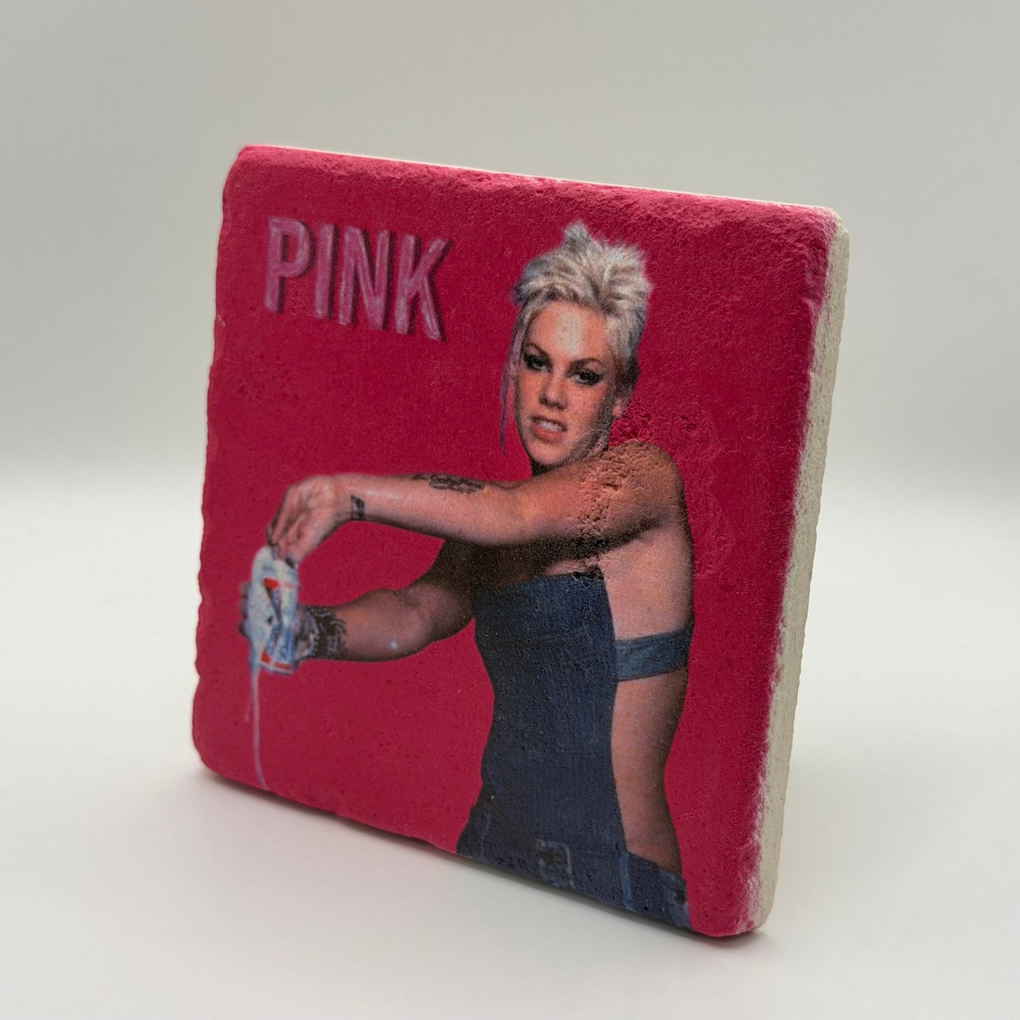 Pink Funhouse Stone Coaster