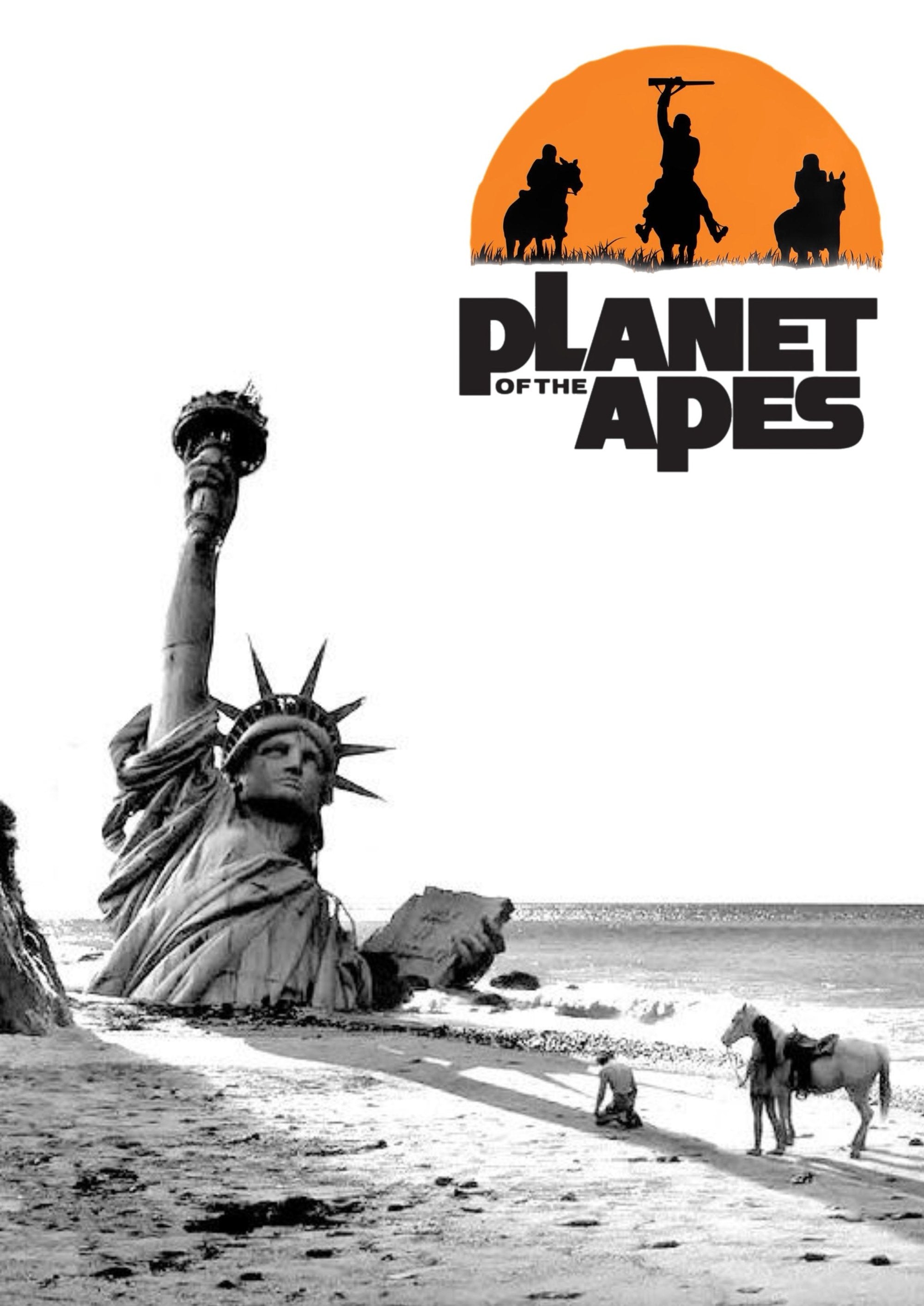 Planet of the Apes movie theatre artwork printed on MDF wall poster