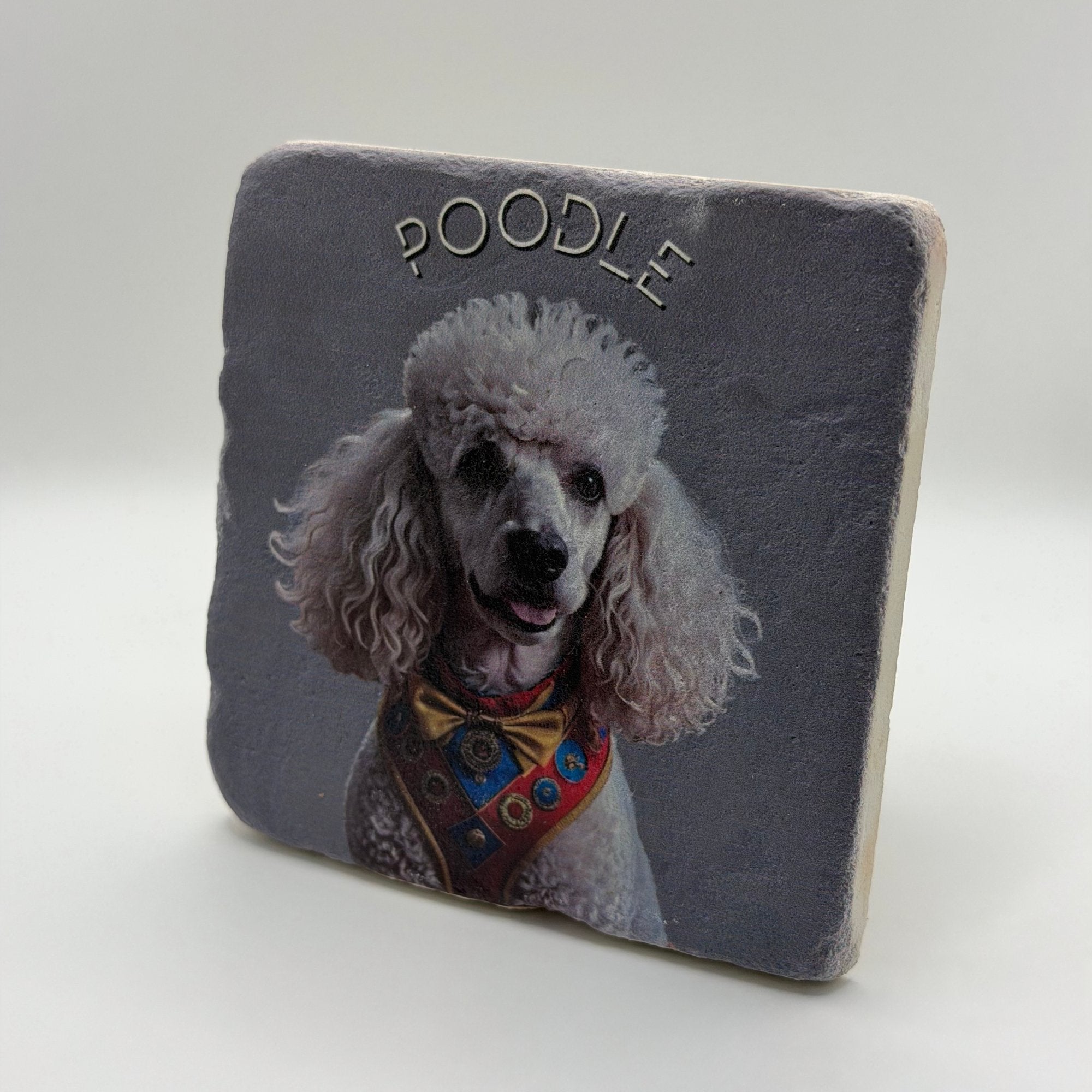 Cute Poodle Stone Coaster