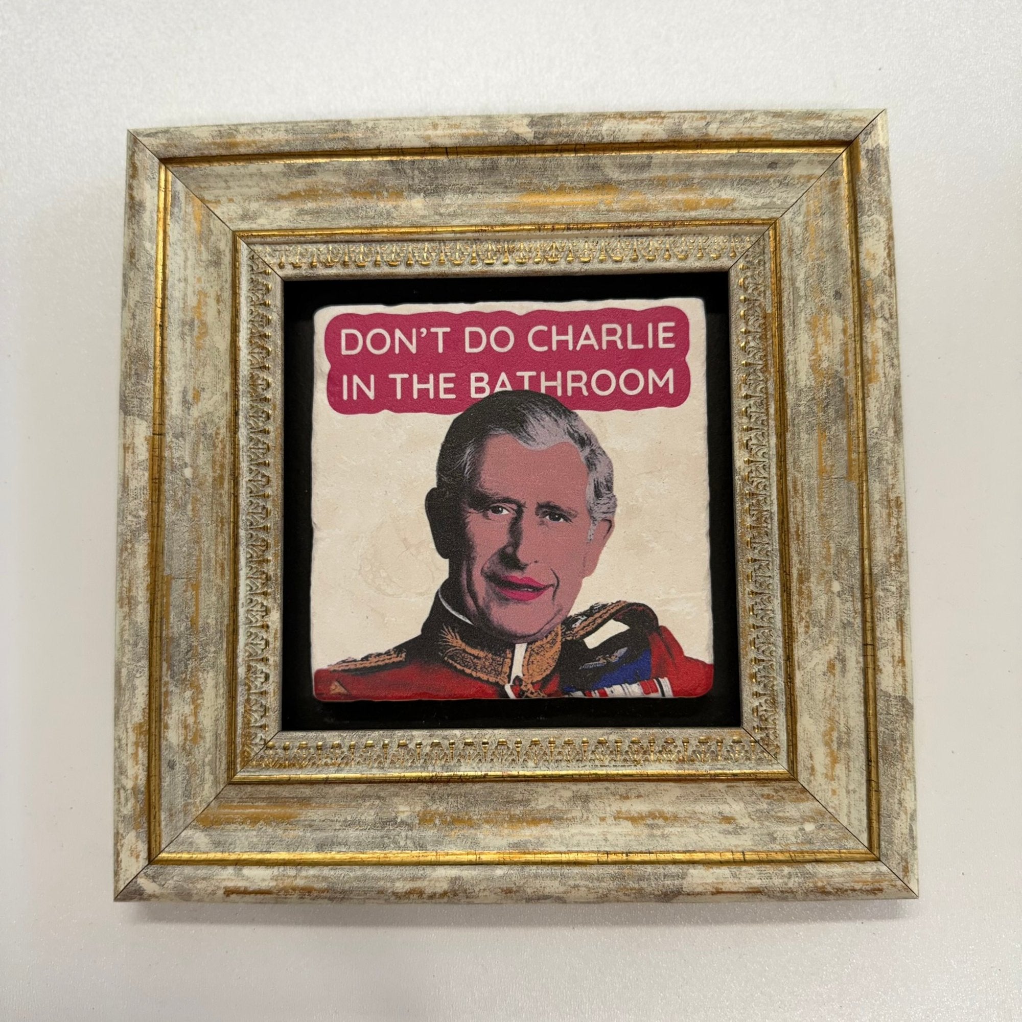 Variant Media V2 | prince-charles-royal-family-natural-stone-coaster | gold | variant_main | sha256:c90366286b95