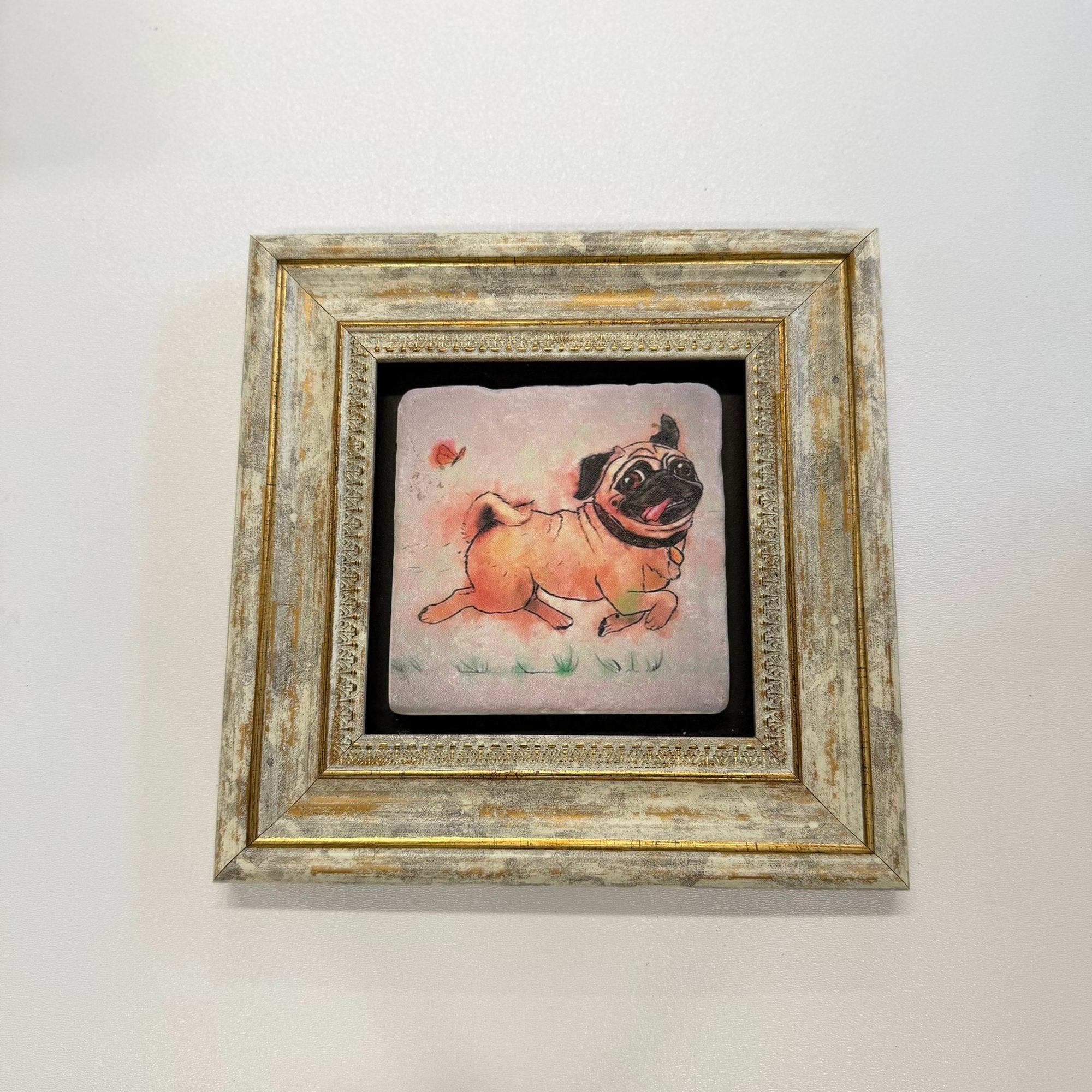 Variant Mapping v4 | pug-stone-coaster | with Gold Frame | sha256:3cd40cc7e2c1
