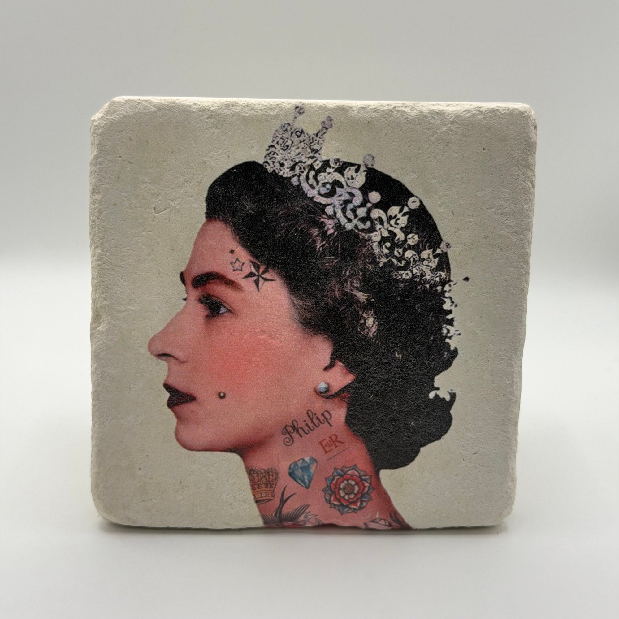 Queen Elizabeth II Stone Coaster