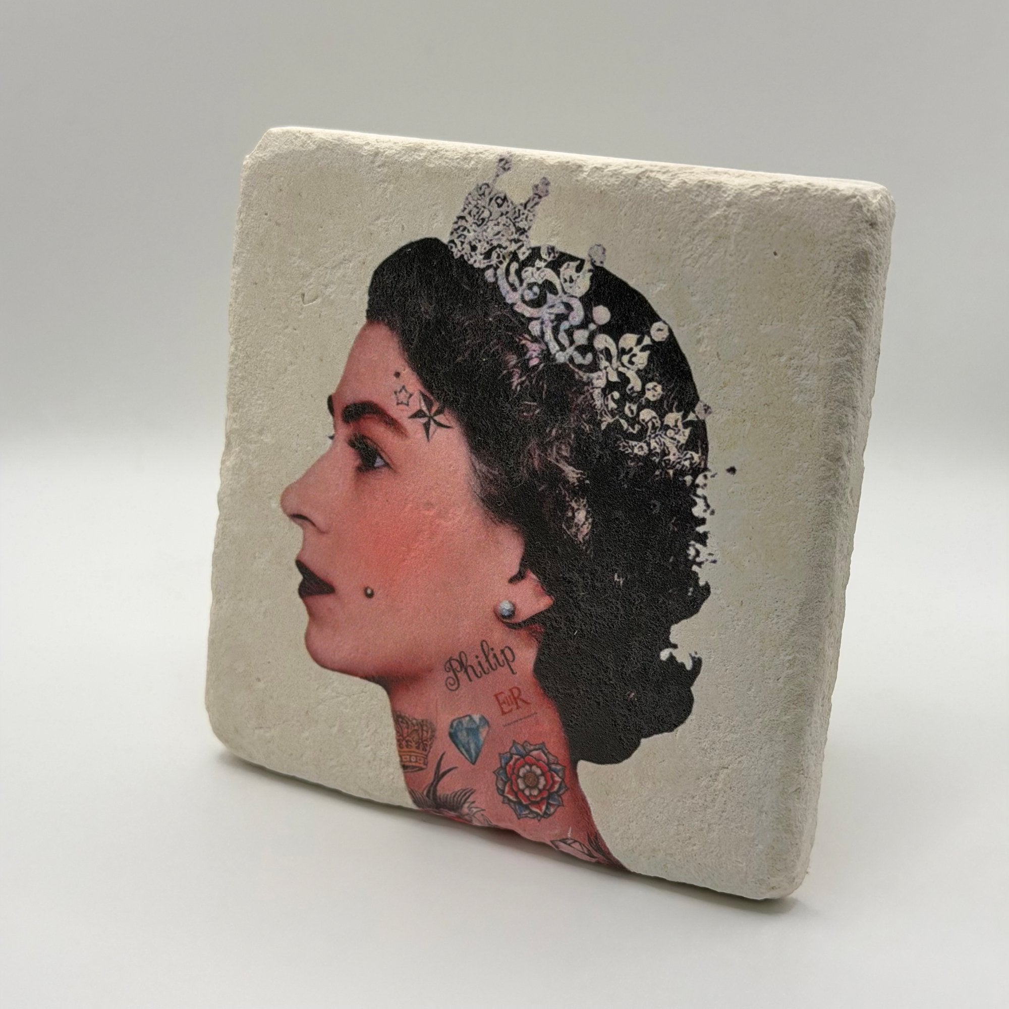 Queen Elizabeth II Stone Coaster