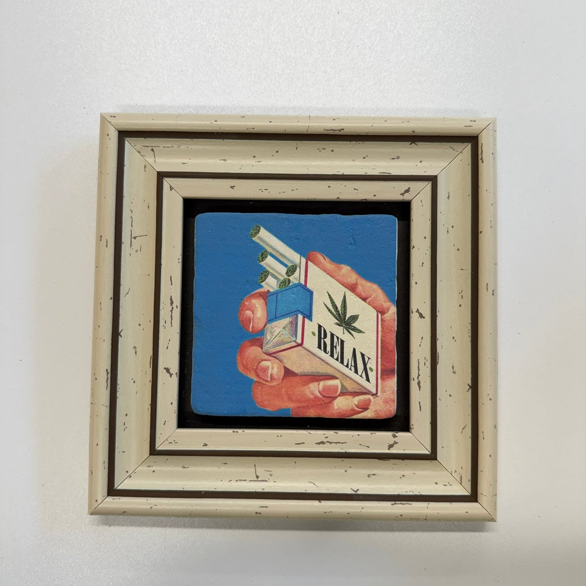 Variant Mapping v4 | relax-cigarette-art-natural-stone-coaster | with White Frame | sha256:d19dbddea46d