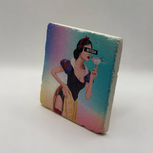 Empowered Feminist Stone Coaster