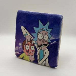 Rick And Morty Blue Stone Coaster
