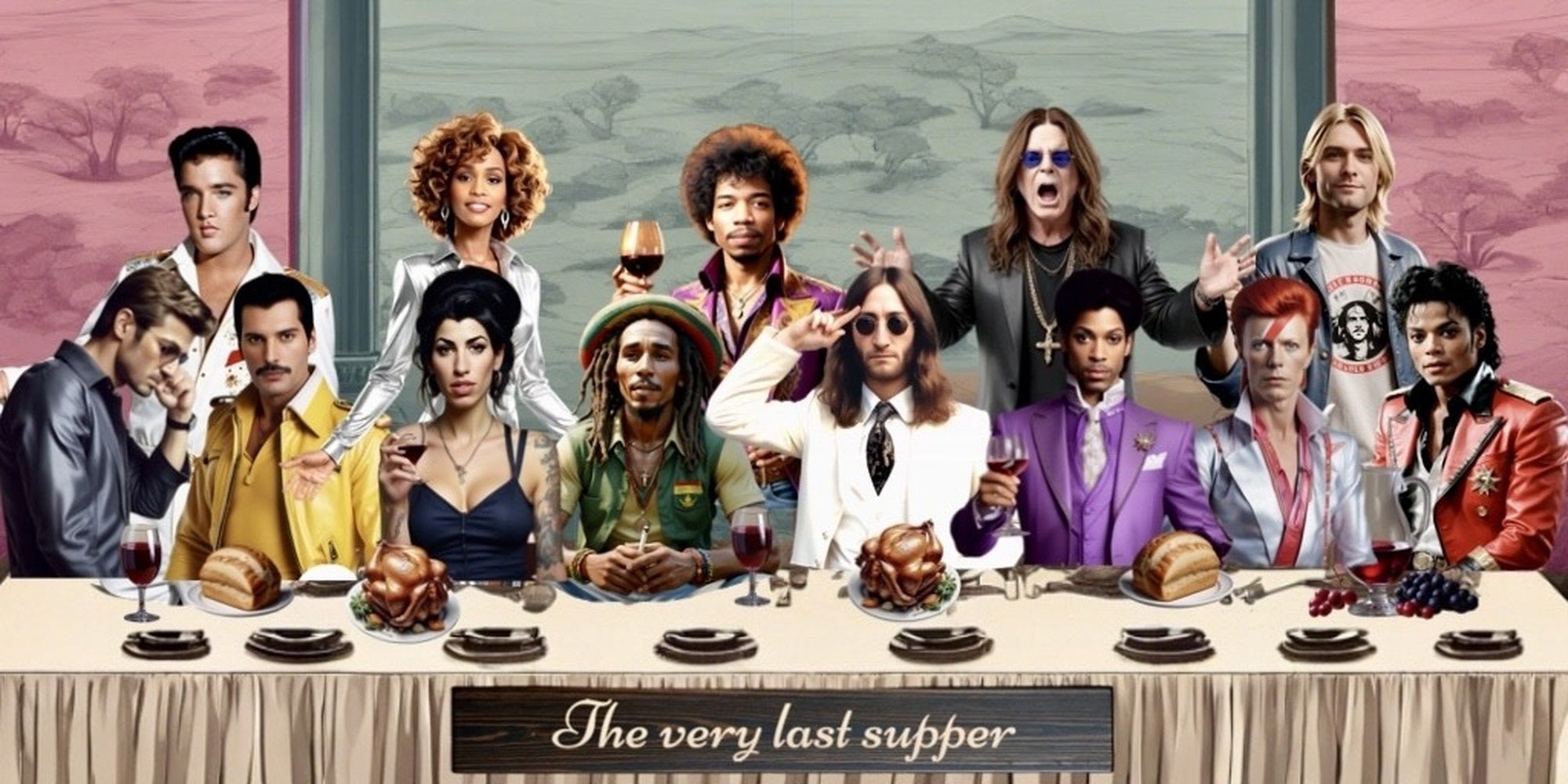 The Very Last Supper design displayed as a decorative wall sign