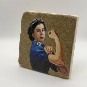 Rosie the Riveter Elizabeth Stone Coaster
