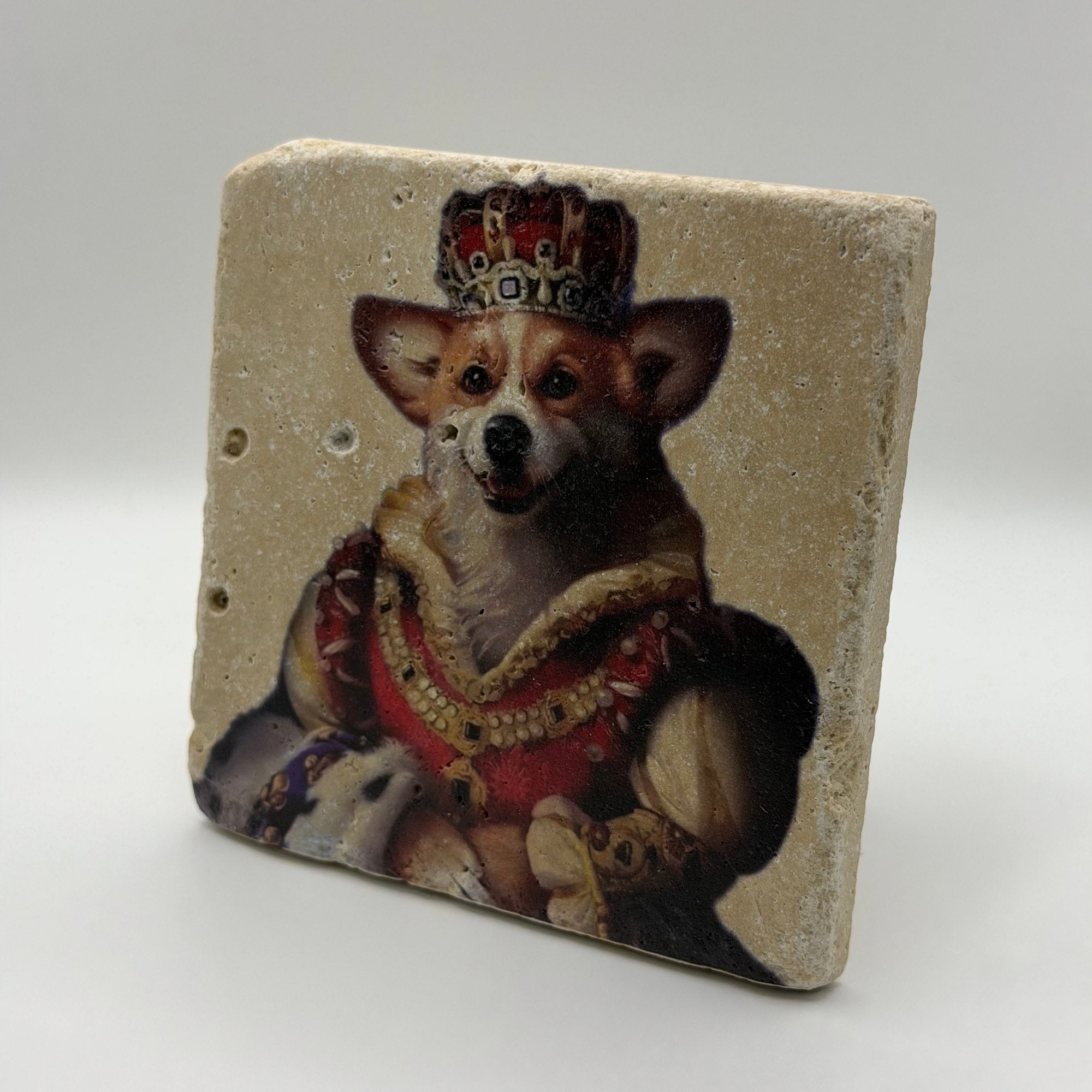 Royal Corgi Stone Coaster