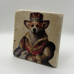Royal Corgi Stone Coaster