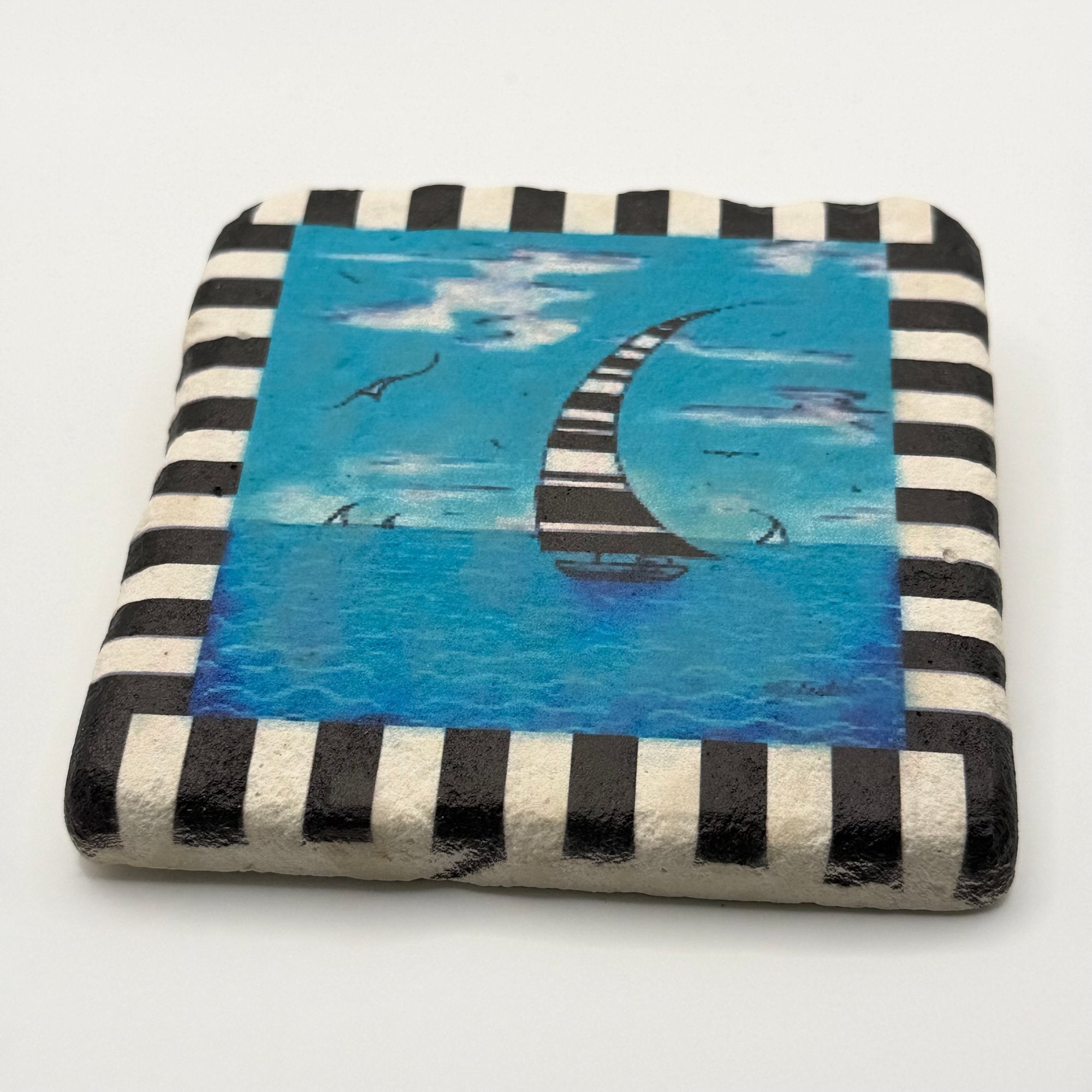 Sailboat Stone Coaster