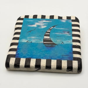 Sailboat Stone Coaster