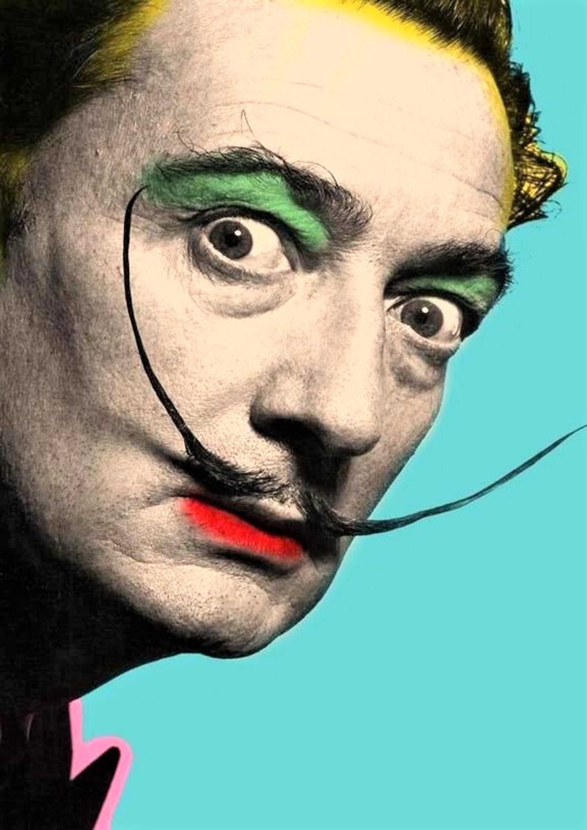 Salvador Dali's famous artwork printed on MDF wall poster