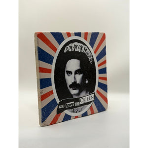 Sex Pistols God Save The Queen Natural Travertine Stone Hotpad artwork