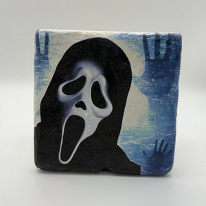 Scream Skull Stone Coaster