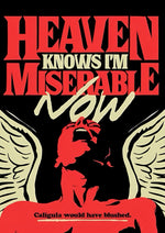 The Smiths Heaven Knows I'm Miserable Now artwork printed on MDF wall poster