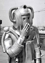 Smoking Cyberman slogan printed on MDF wall poster