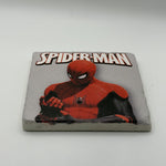 Spider Man Natural Travertine Stone Coaster artwork