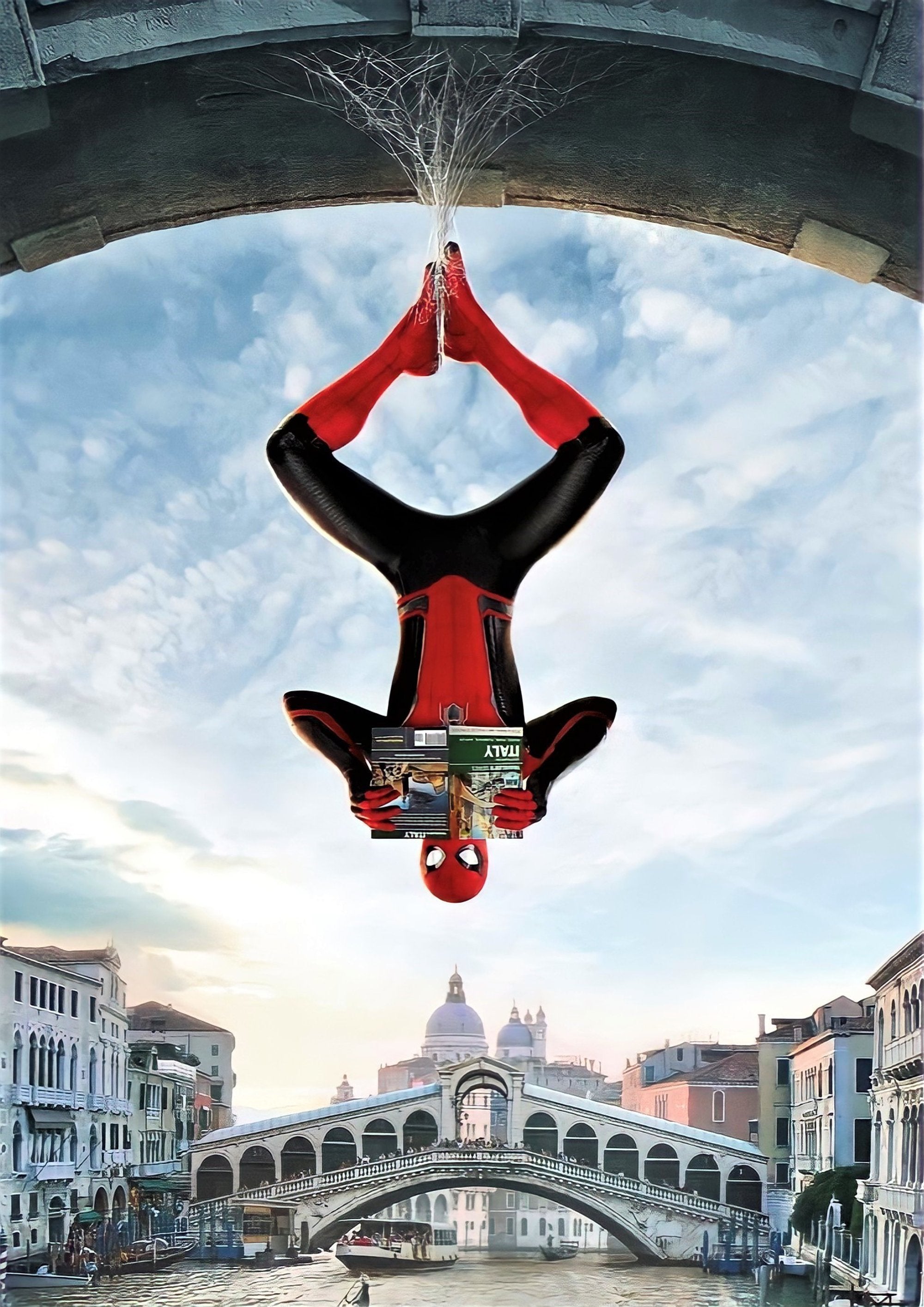 Spider-Man Venice movie theatre artwork printed on MDF wall poster
