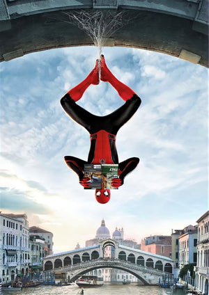 Spider-Man Venice movie theatre artwork printed on MDF wall poster