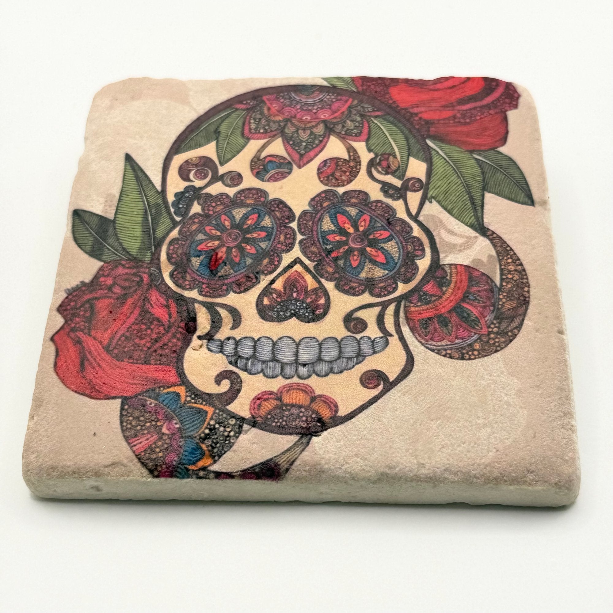 Sugar Skull Stone Coaster