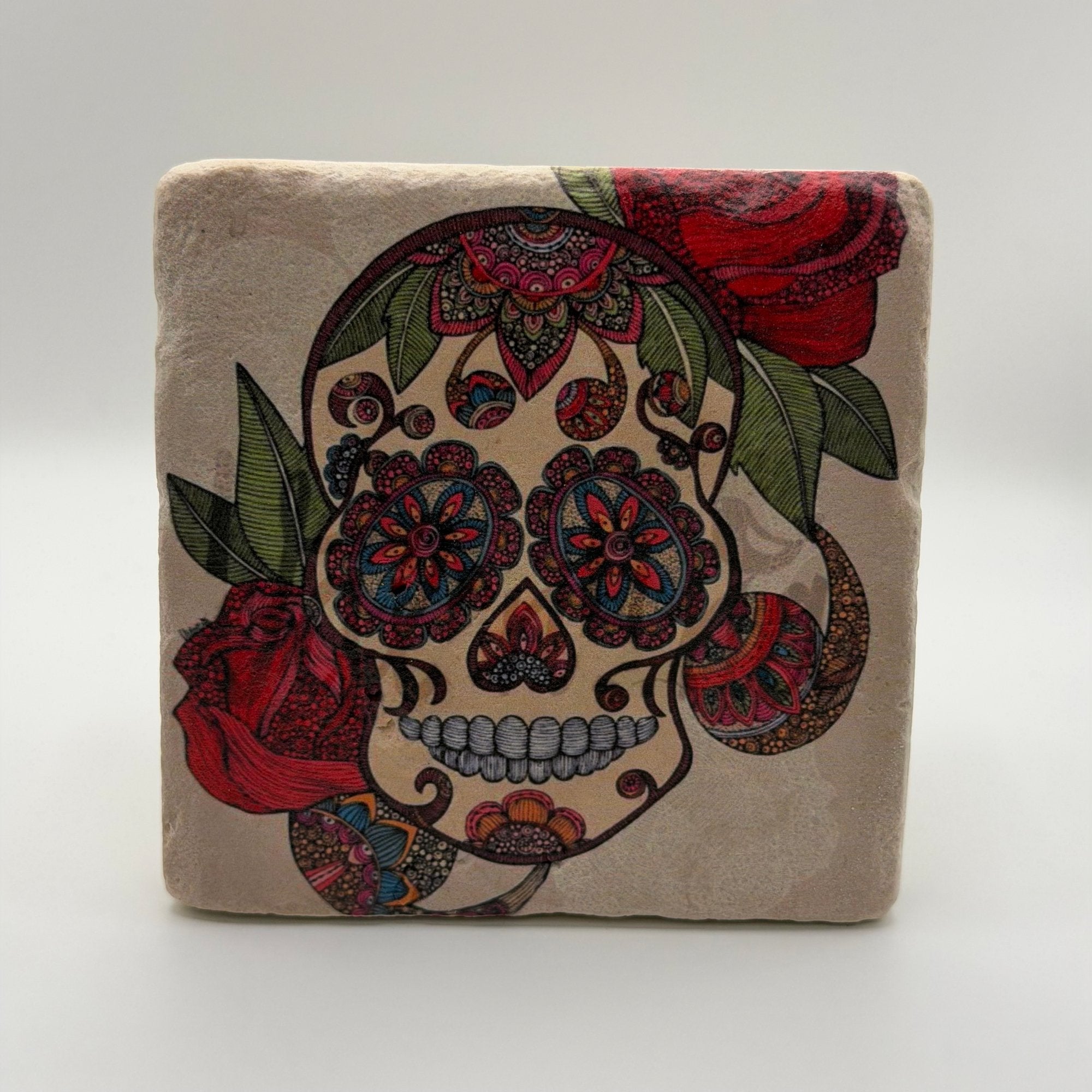 Sugar Skull Stone Coaster