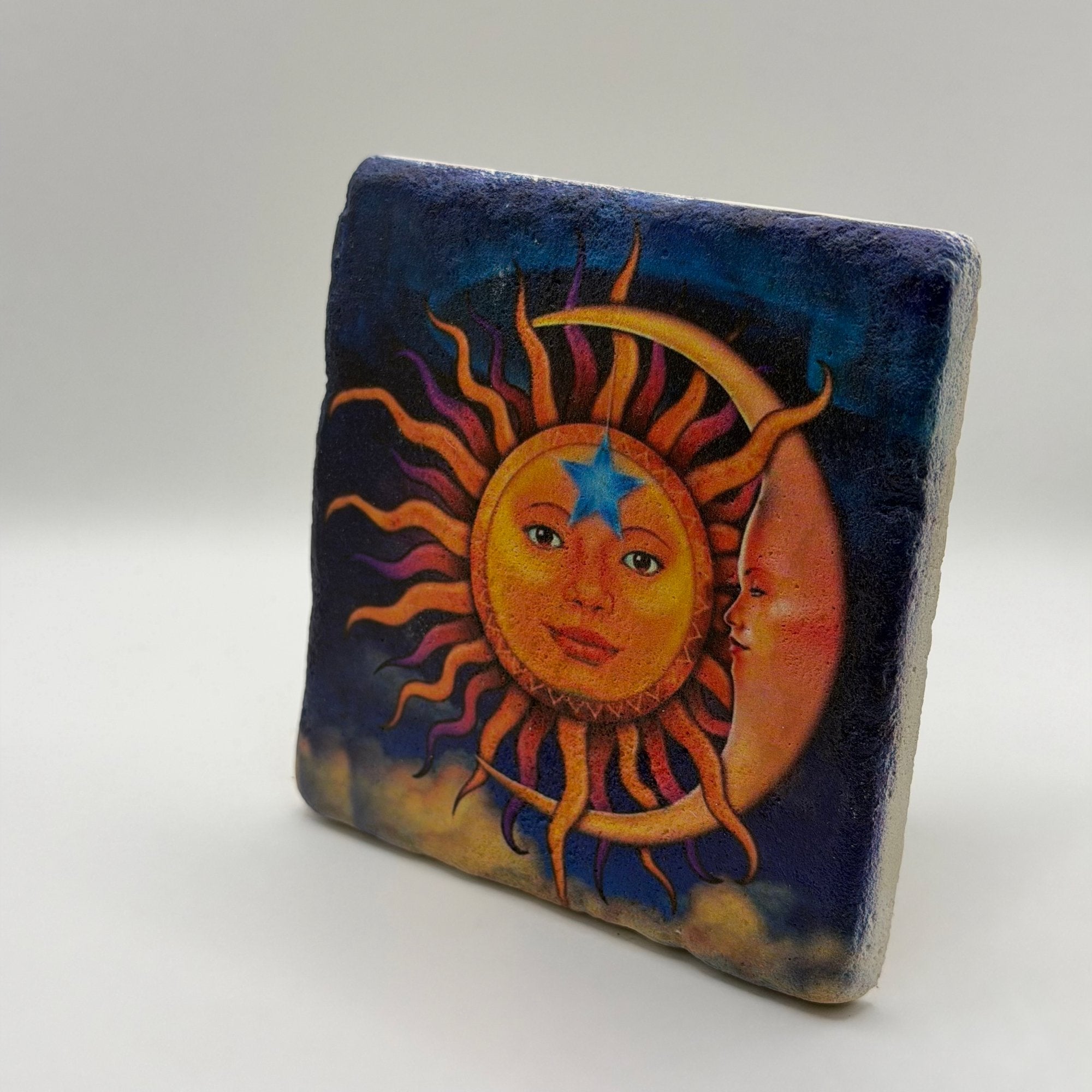 Sun and Moon Stone Coaster