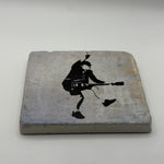 The Beatles Natural Travertine Stone Coaster artwork