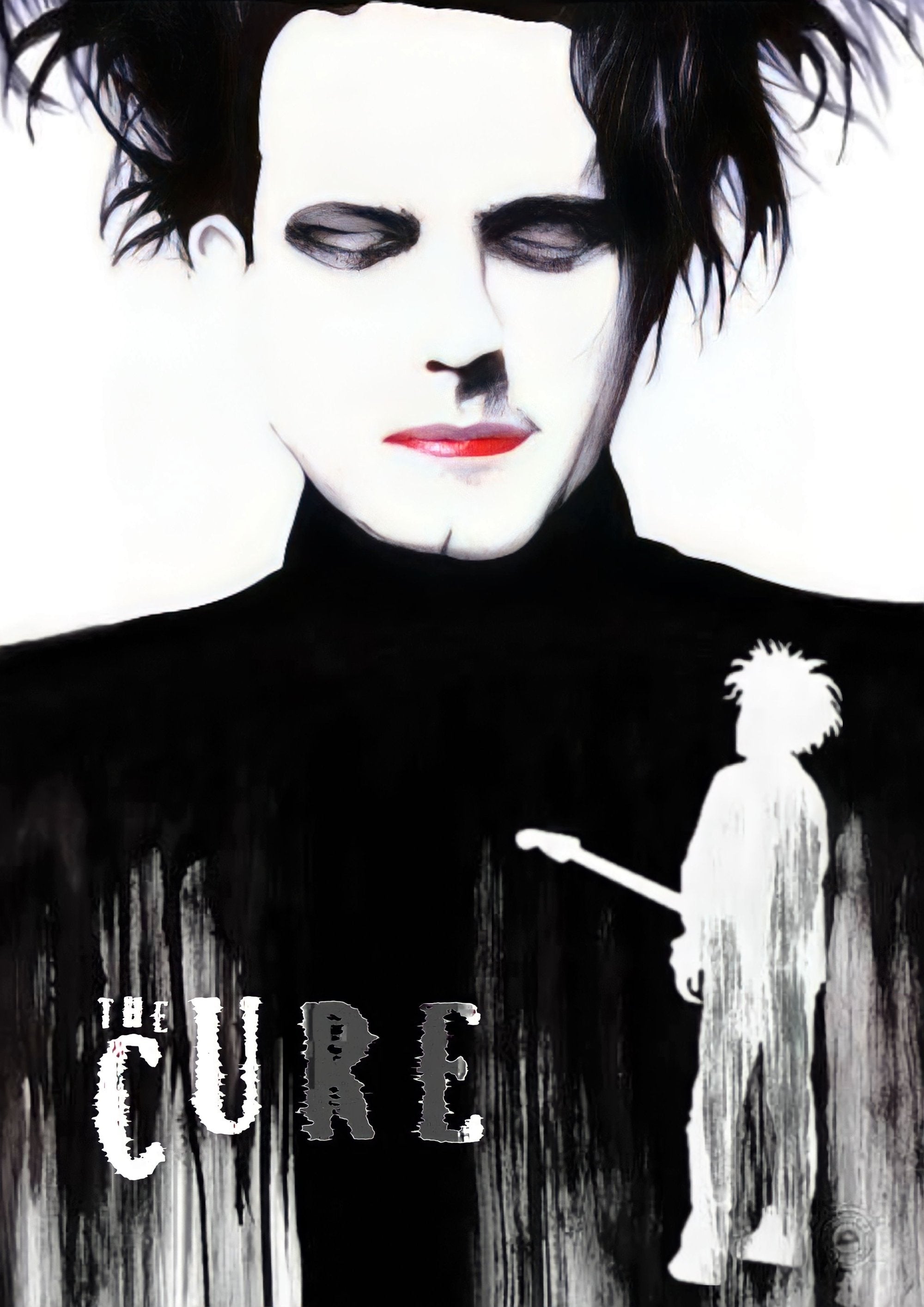 The Cure Portrait artwork printed on MDF wall poster