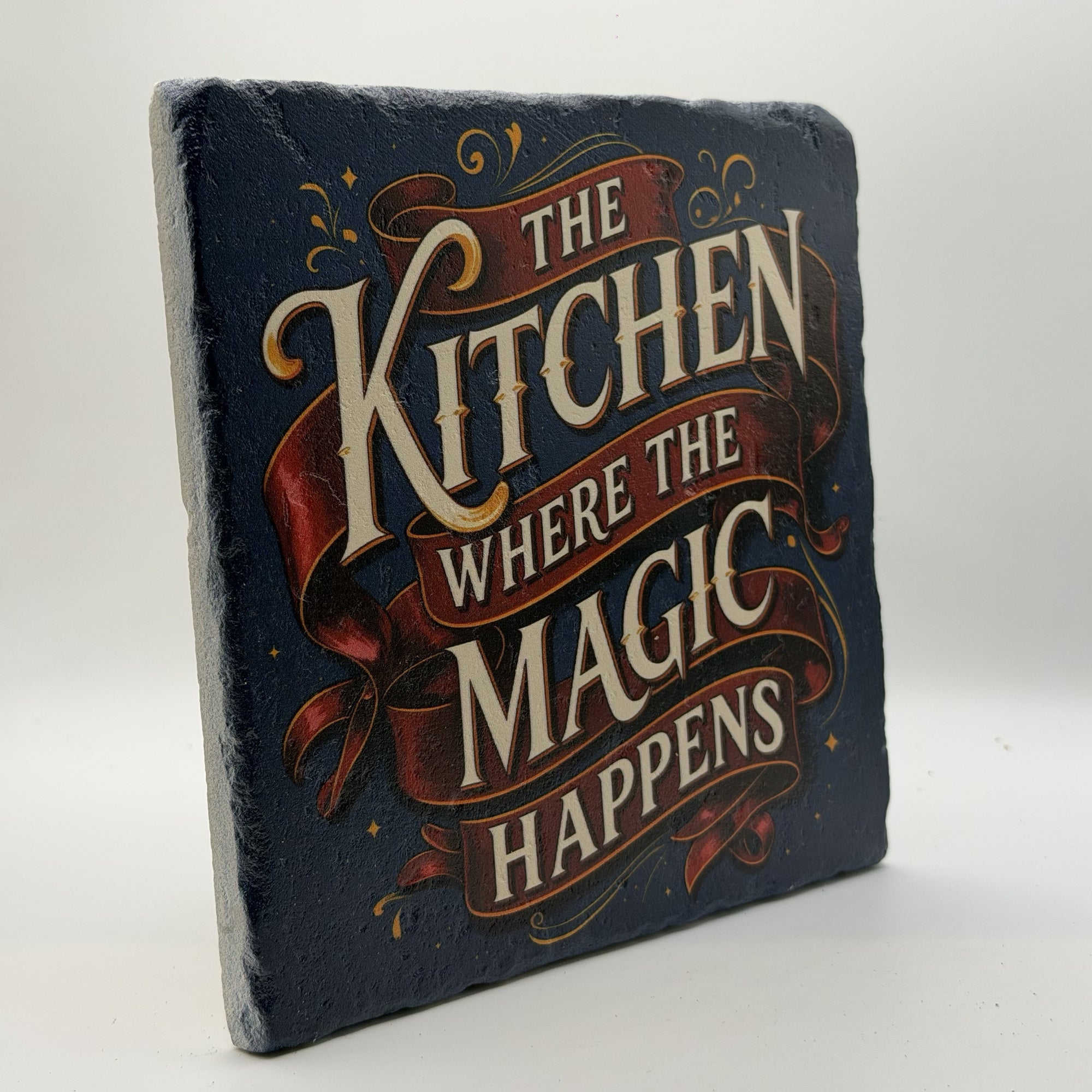 The Kitchen Where The Magic Happens Natural Travertine Stone Hotpad 3