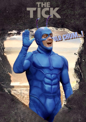 The Tick movie artwork printed on MDF wall poster