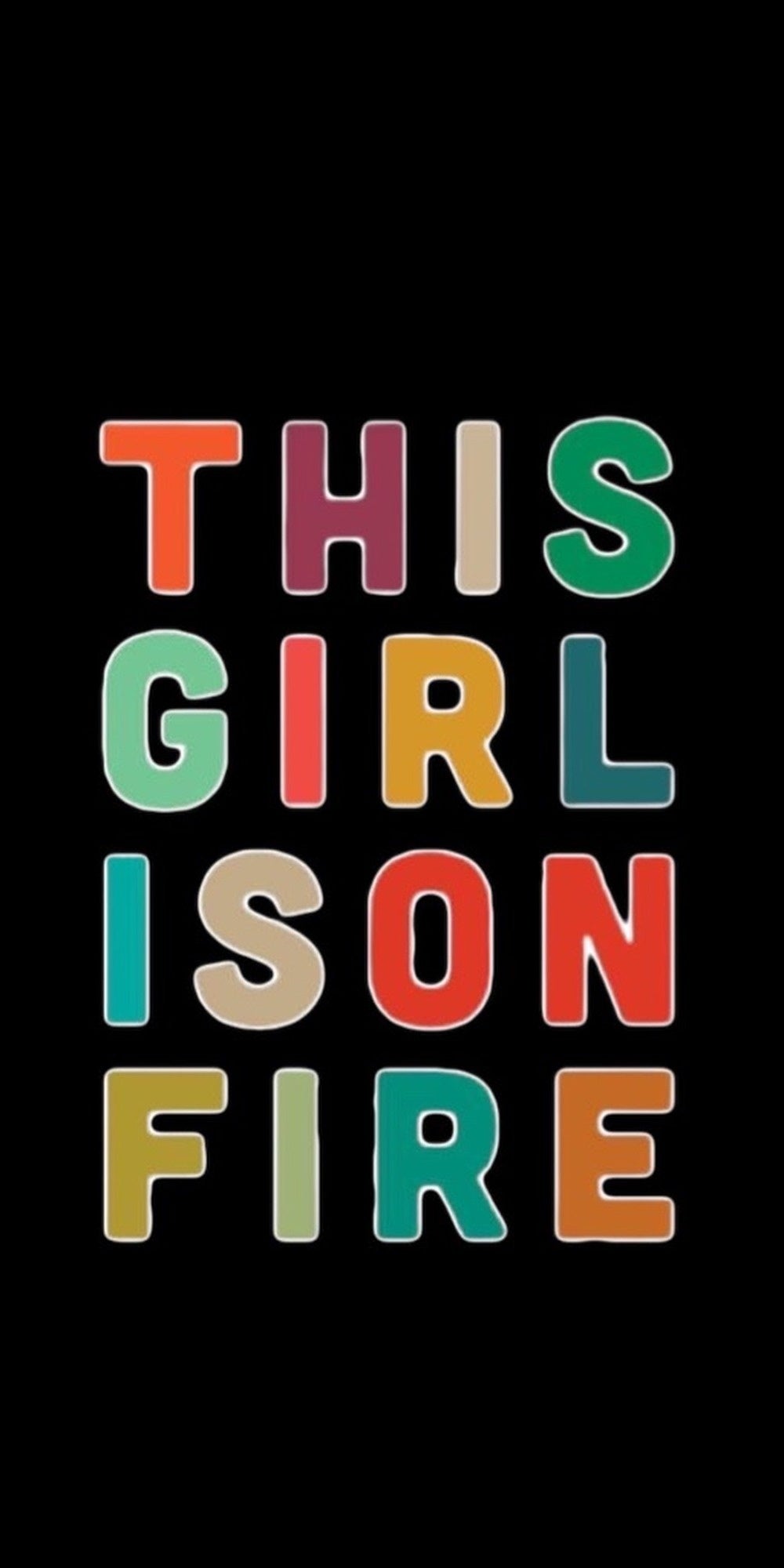 This Girl is On Fire quote design displayed as a decorative wall sign