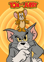 Tom and Jerry classic cartoon artwork printed on MDF wall poster