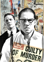 Tom Hardy as Reggie Garvey and Frank Fletcher artwork printed on MDF wall poster
