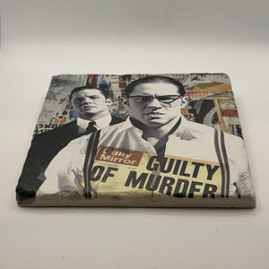 Tom Hardy Reggie And Ronnie Kray Natural Travertine Stone Hotpad 2