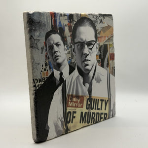Tom Hardy Reggie And Ronnie Kray Natural Travertine Stone Hotpad 3