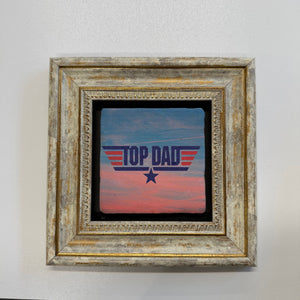 Variant Mapping v4 | top-dad-slogan-natural-stone-coaster | with Gold Frame | sha256:005055f797ad