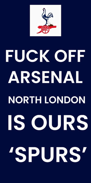'North London Is Ours' design displayed as a decorative Tottenham FC wall sign