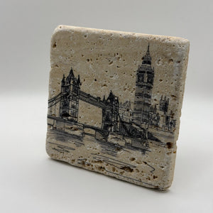 Tower Bridge Big Ben Stone Coaster