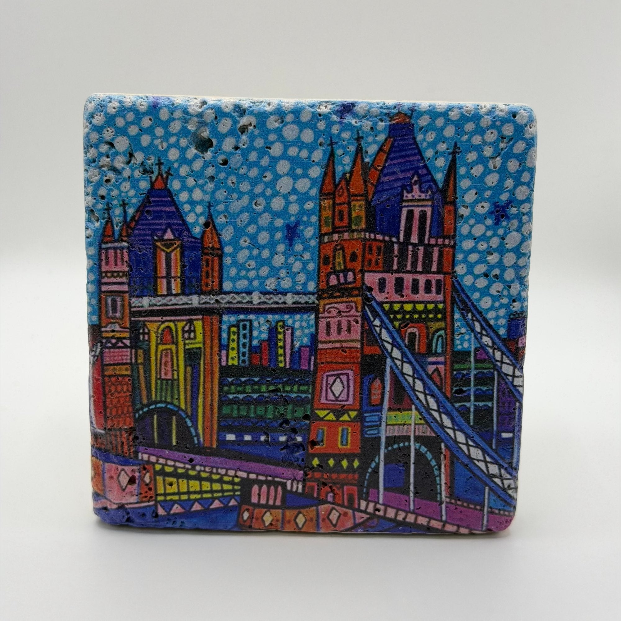 Tower Bridge Mosaic Stone Coaster