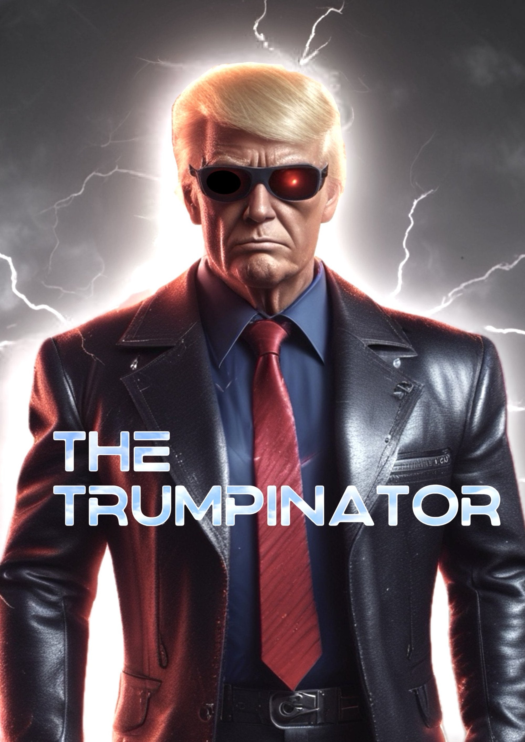 The Trumpinator artwork printed on MDF wall poster featuring Terminator-style famous quote