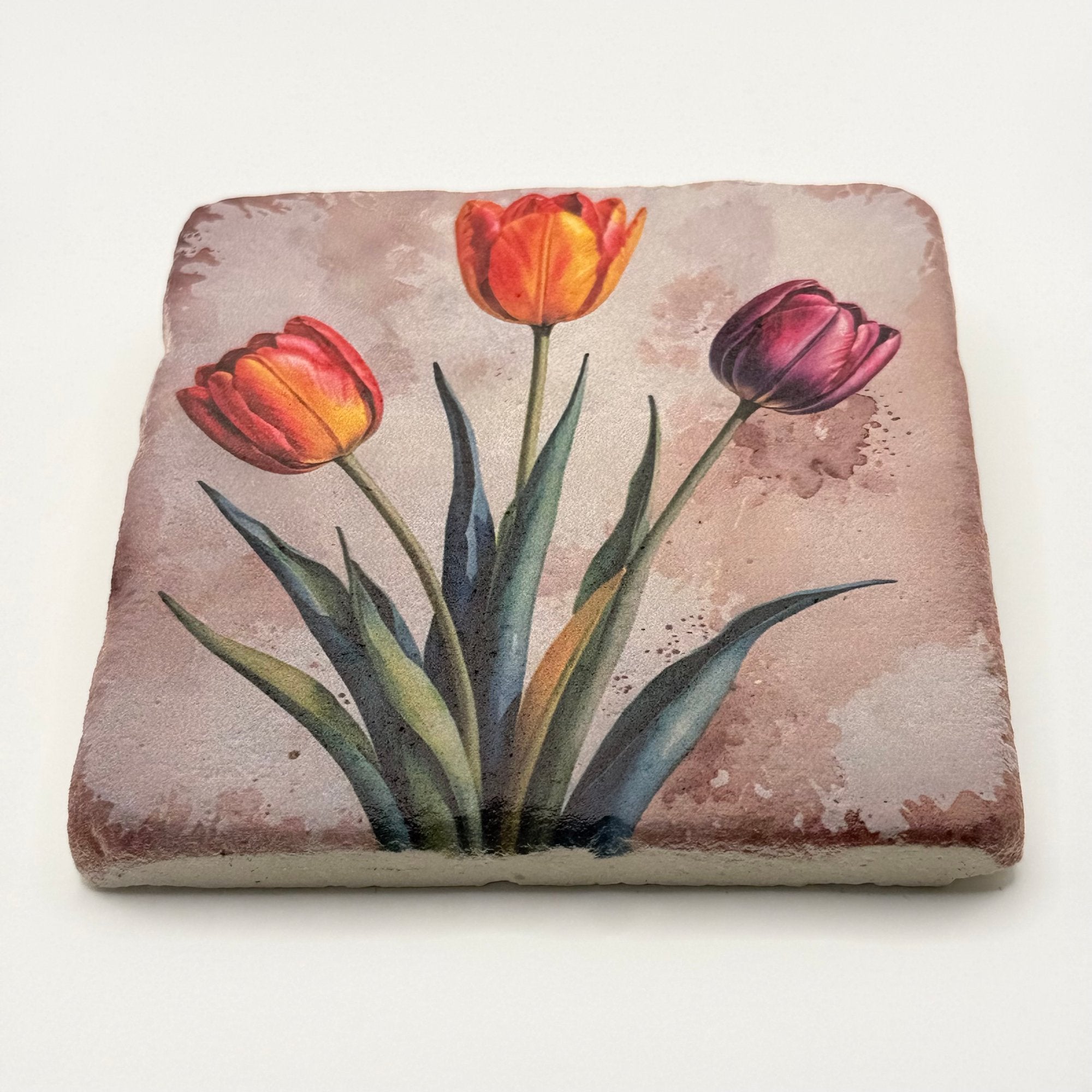 Vintage Tulip Stone Coaster