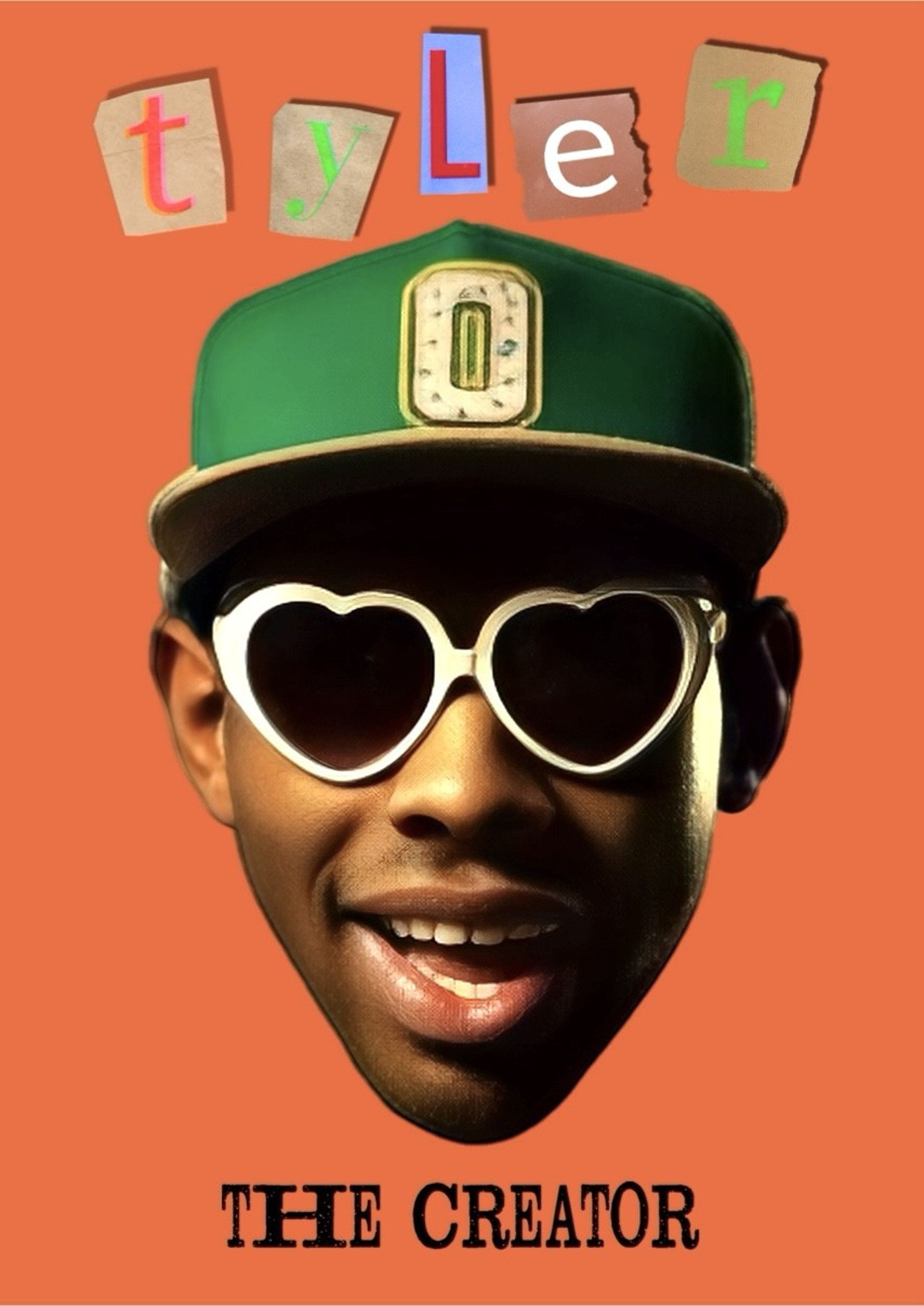 Tyler The Creator artwork printed on MDF wall poster