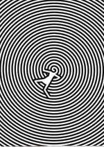 Vertigo Spiral inspirational quote artwork printed on MDF wall poster