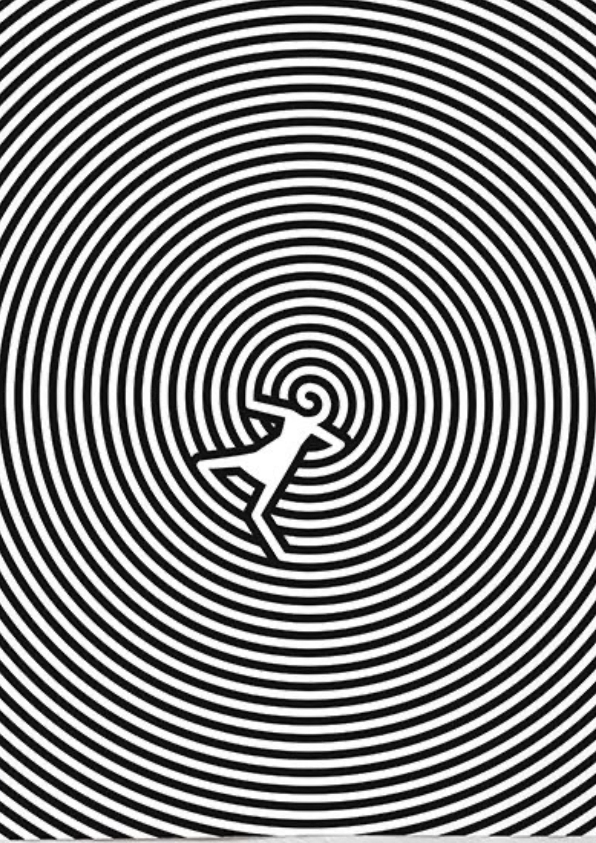Vertigo Spiral inspirational quote artwork printed on MDF wall poster